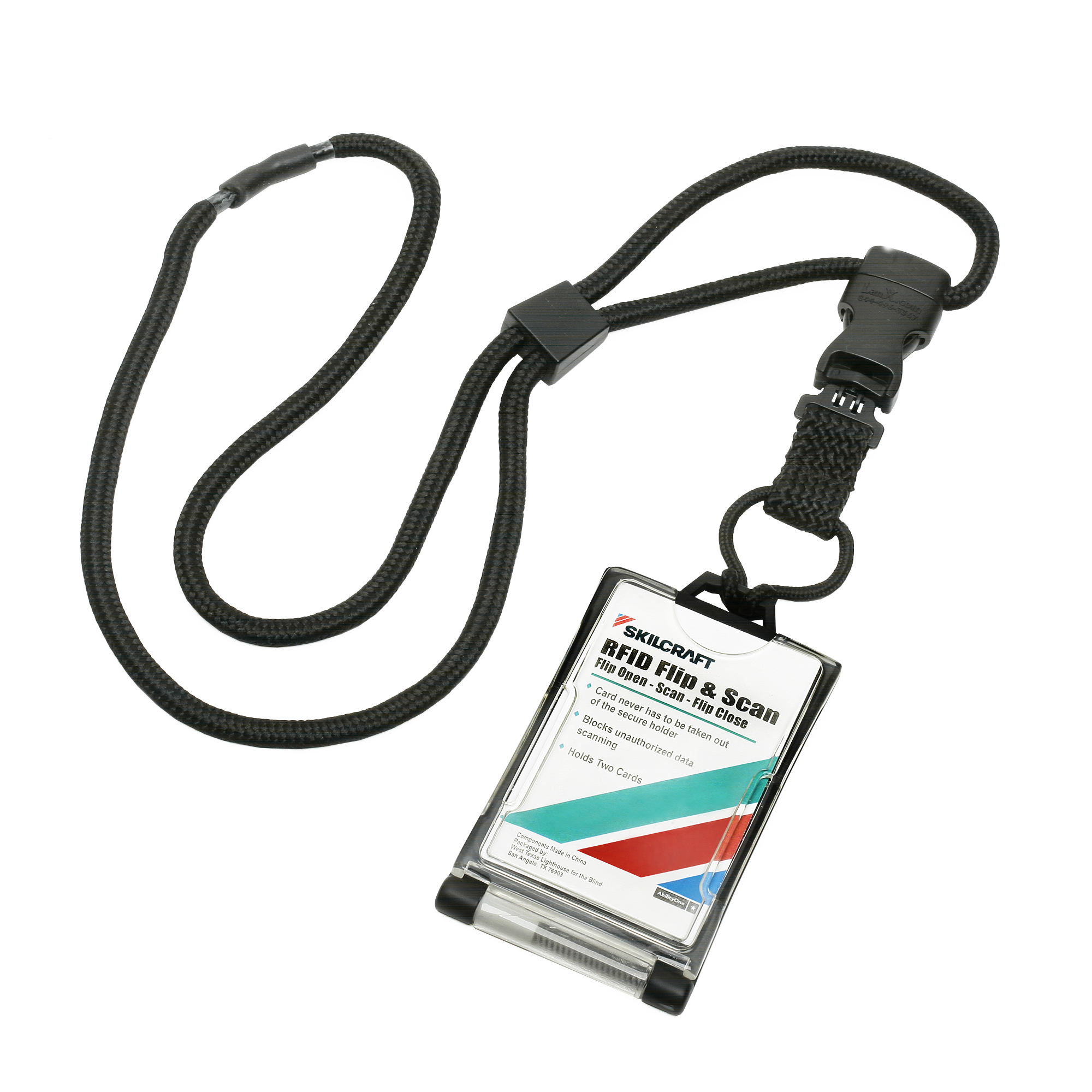 RFID Flip & Scan Card Holder :: Lanyard Xpress