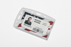 Clear Vertical/Horizontal Rigid Card Holder