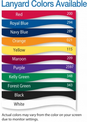 Lanyard Color Chart